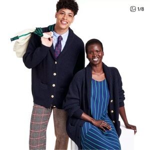 Rowing Blazers/Target line classic Navy Cardigan with Gold Buttons